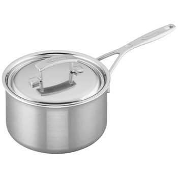 3 qt Sauce pan with lid, 18/10 Stainless Steel ,,large 1