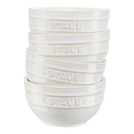 Staub Ceramique, 4-pcs Ceramic Bowl set ivory-white