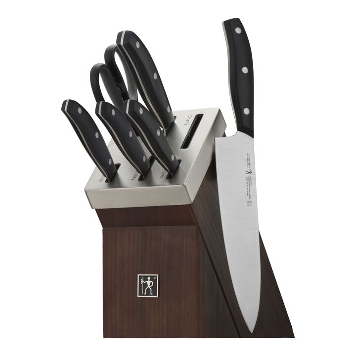 Definition, 7-pcs, Knife block set, brown, large 1