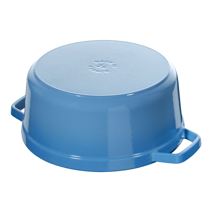 La Cocotte, 4 qt, Round, Cocotte, French Blue, large 4