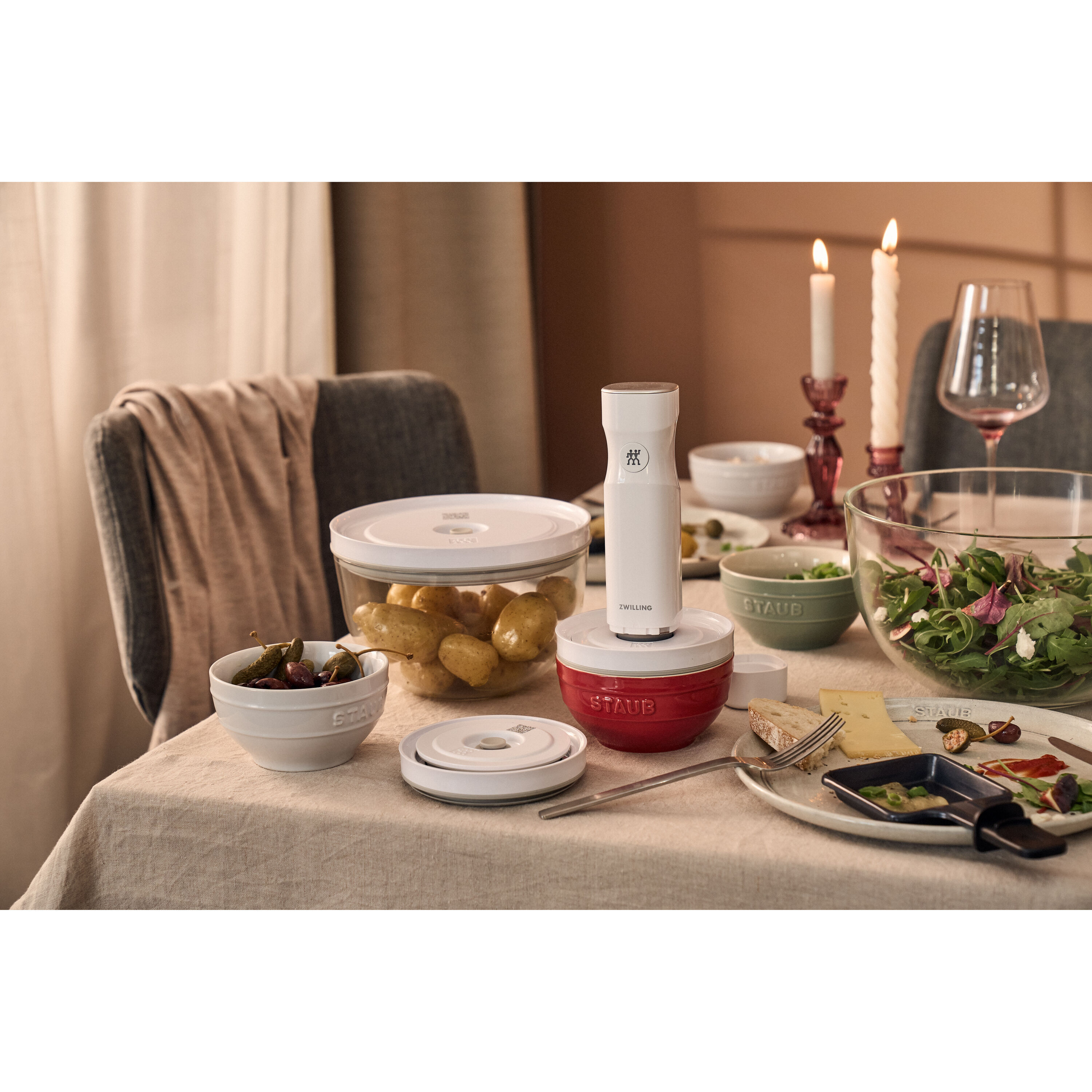 Thumbnail - Staub Ceramique Schüssel Set 12 cm / 4-tlg, Elfenbein-Weiß, Keramik