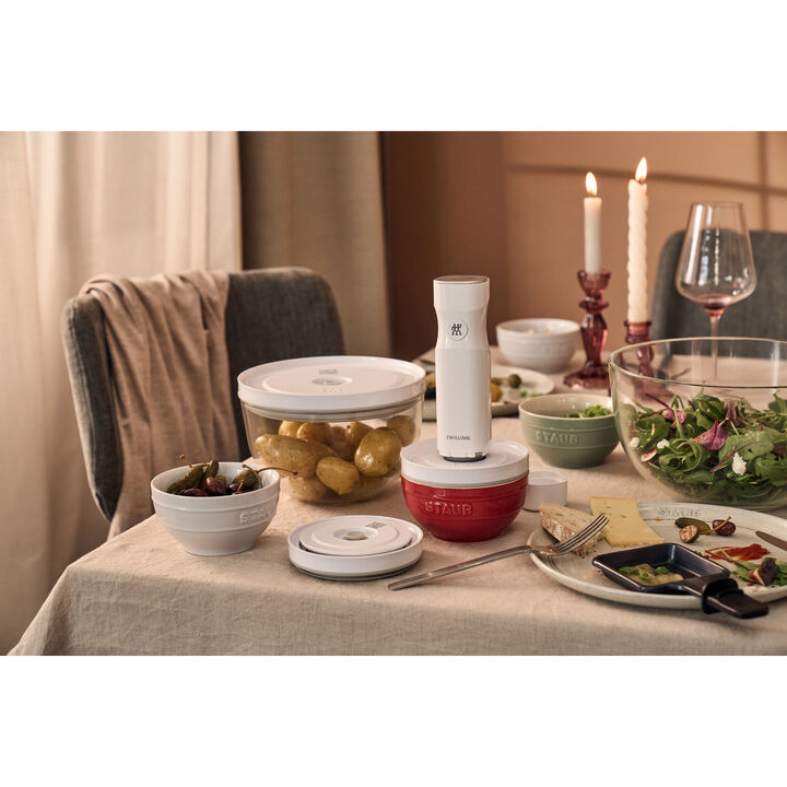 Ceramique, 12 cm / 4-pcs ceramic Bowl set ivory-white, large 4