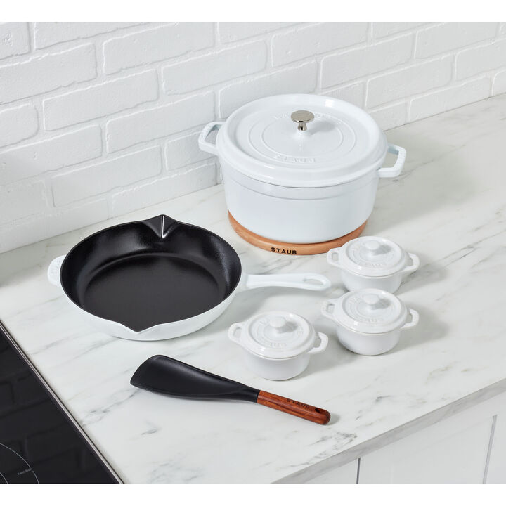 Staub Signature Set - White, large 2