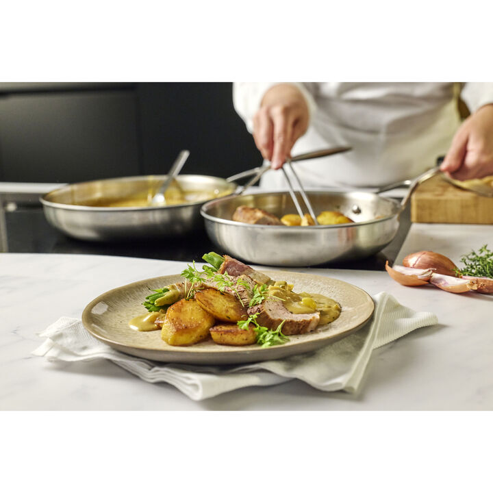 Essential 5, 12.5-inch, 18/10 Stainless Steel, Frying Pan, large 2