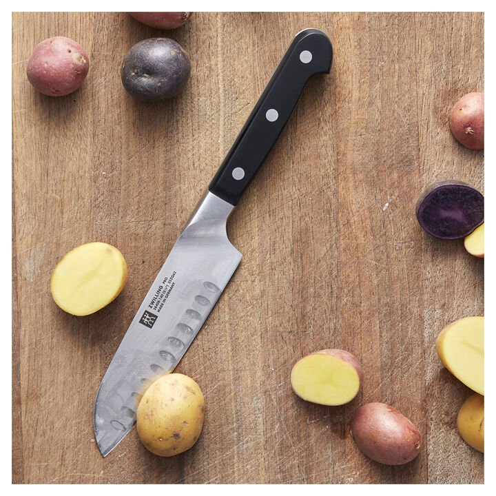 Pro, 5.5-inch, Hollow Edge Santoku Knife, large 4