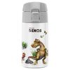 Dinos, Dinos Drinking Bottle, 350 ml, stainless steel, white-grey, small 1