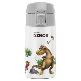 ZWILLING Dinos, DINOS Drinking Bottle, 350 ml, stainless steel, white-grey