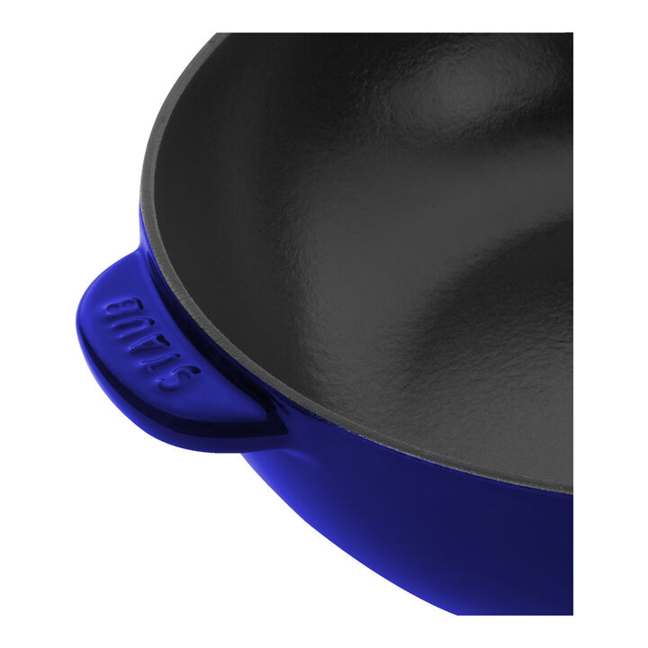Pans, 26 cm / 10 inch cast iron Frying pan, dark-blue, large 4