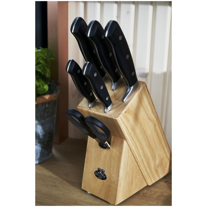 Brenta, 7 Piece, Knife block set, nature, large 4