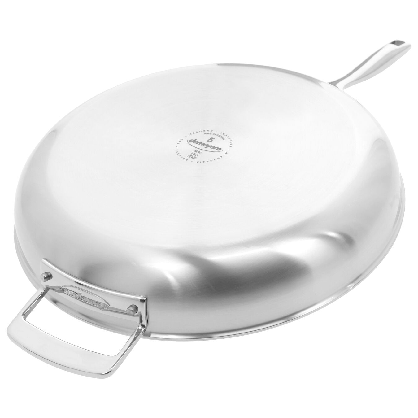 32 cm / 12.5 inch 18/10 Stainless Steel frying pan with lid,,large 4