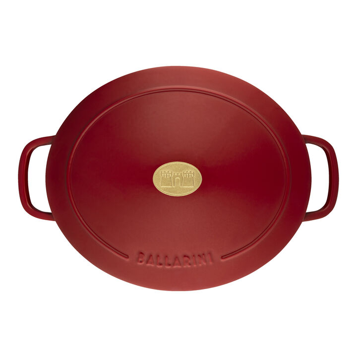 ベラモンテ, 鋳物ほうろう鍋 23 cm, オーバル, レッド, 鋳鉄, large 3