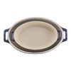 Ceramic - Oval Baking Dishes/ Gratins, 2-pc, Baking Dish Set, Dark Blue, small 1