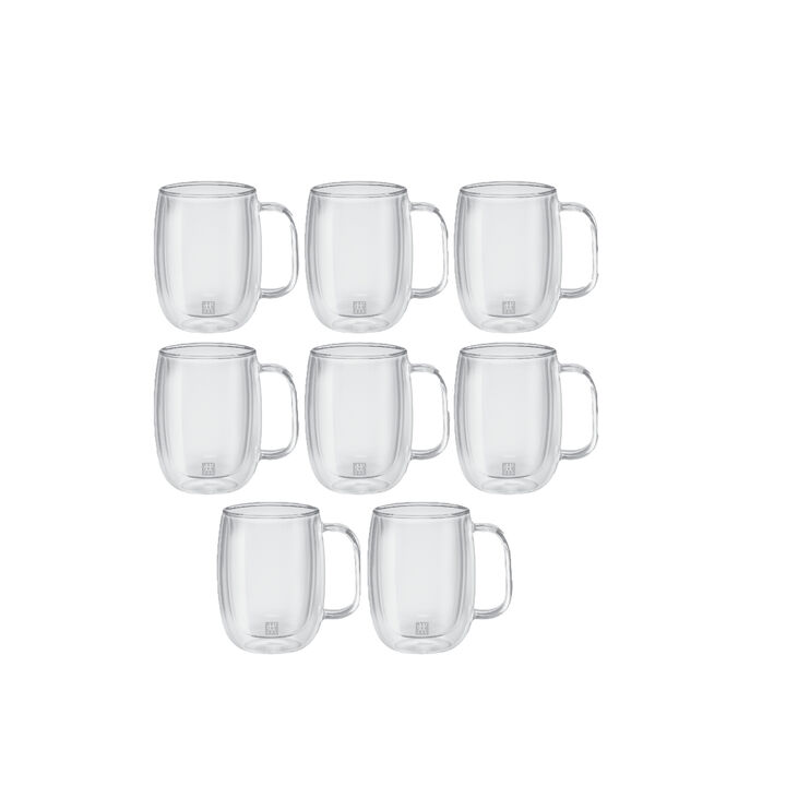 Sorrento Plus, 8 Piece, Coffee Mug Set - Value Pack, transparent, large 2