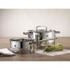Passion, 5-pcs 18/10 Stainless Steel Pot set silver, small 10