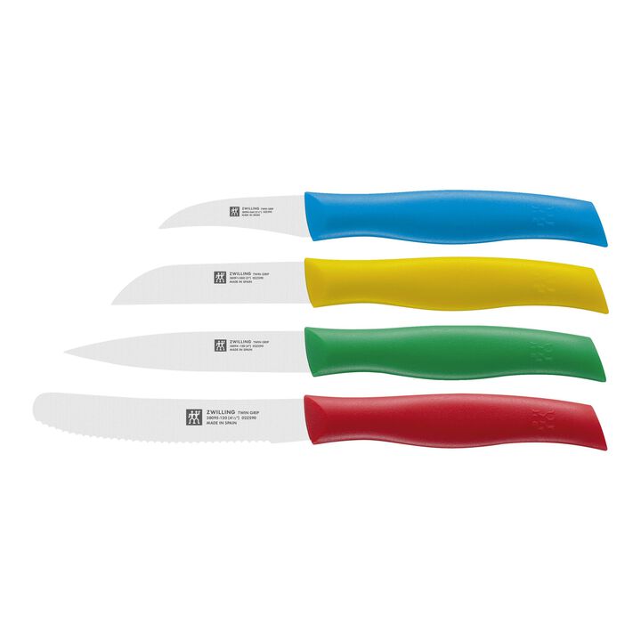 TWIN Grip, 4-pc, Multi-Colored Paring Knife Set, large 1