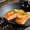 BBQ+, Perforated Carbon Steel Fry Pan with Removeable Handle, small 7