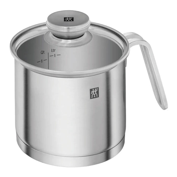 モーメント, ミルクパン ガラス蓋付 14 cm, 18/10 SST, large 1