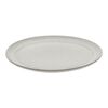 Dining Line, 20 cm Ceramic Plate flat white truffle, small 1