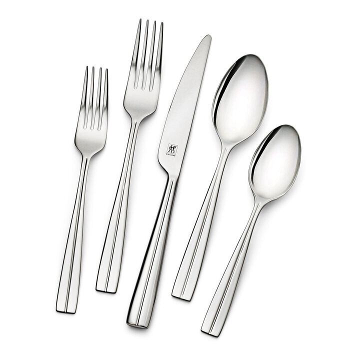 Constance, 42-pc Flatware Set, 18/10 Stainless Steel , large 1