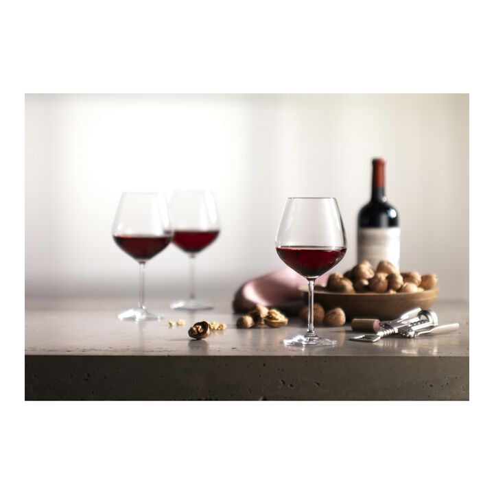 Predicat, Burgundy Large Glass set 6 Piece, large 3