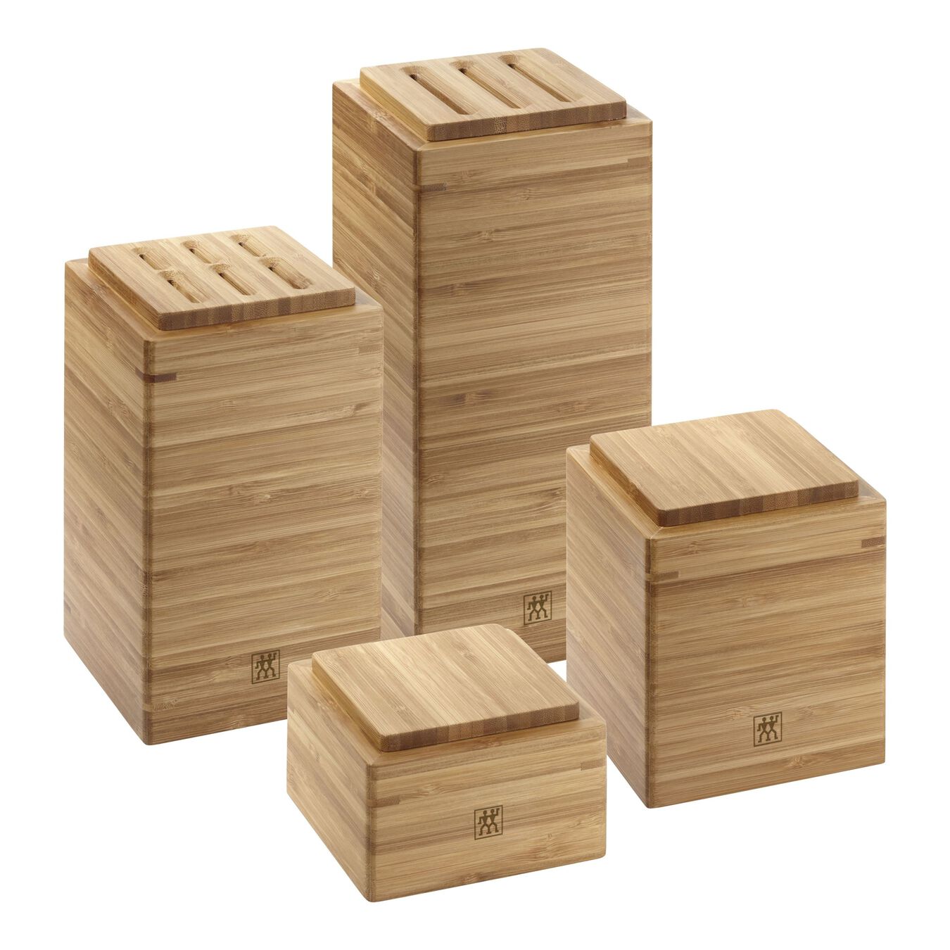 Set ceppo verticale quadrato - 4-pz., bambù,,large 1