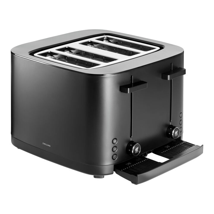 Enfinigy, 4 Short Slots Toaster, Black Matte, large 4