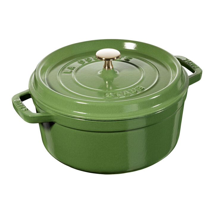 La Cocotte, 3.7 l cast iron round Cocotte, pistachio - Visual Imperfections, large 1