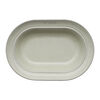 Dining Line, 25 cm ceramic oval Serving Dish, white truffle, small 2