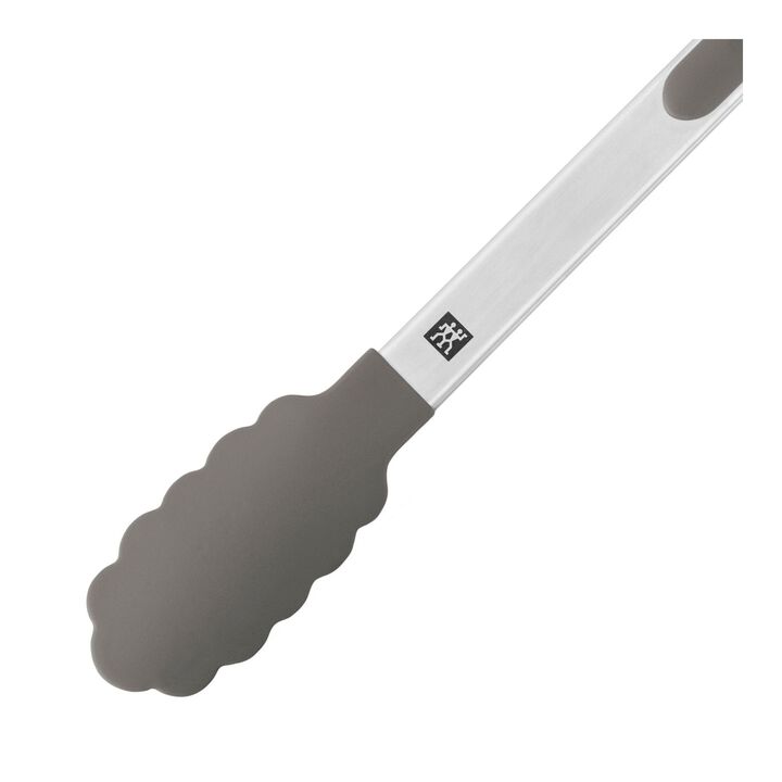 Pro, 33 cm 18/10 Stainless Steel Tongs, silver, large 3
