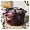 4.75 l cast iron round Tall cocotte, grenadine-red,,large