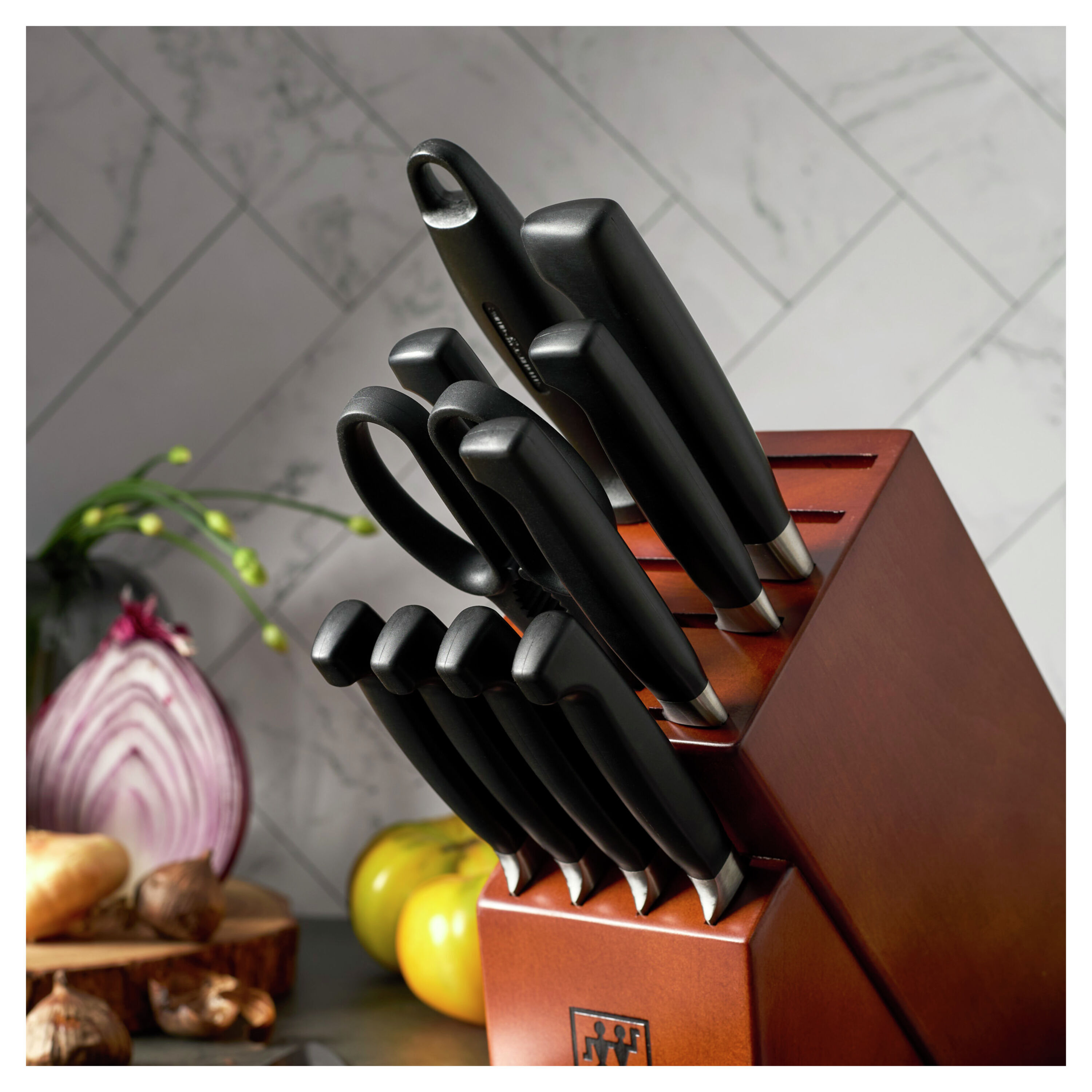 ZWILLING - Henckels Four Star 12-pc Knife Block Set - Brown - Thumbnail 5