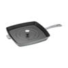 Cast Iron - Grill Pans, 12-inch, Cast Iron, Square, Grill Pan, Graphite Grey, small 5