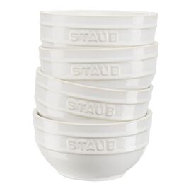 Staub Ceramique, 4-pcs Ceramic Bowl set ivory-white