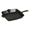 26 cm cast iron square American grill, black,,large