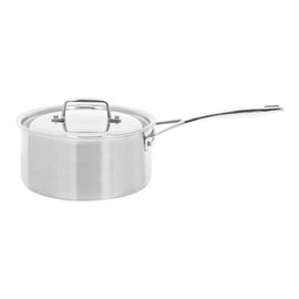 Demeyere Essential 5, 2.8 l 18/10 Stainless Steel round sauce pan with lid 3QT, silver