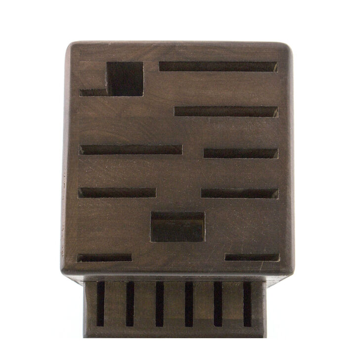 Storage, Walnut, TWIN Knife Block Empty, large 3