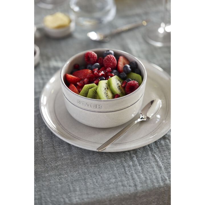 Dining Line, Schüssel 12 cm, rund, Weisser Trüffel, Keramik, large 3