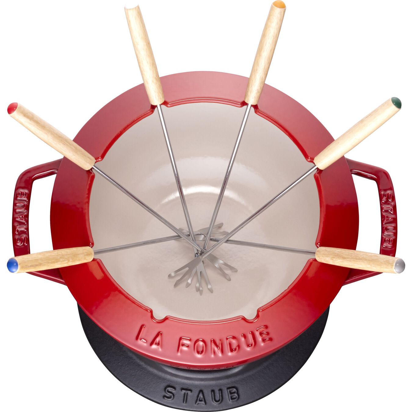 Conjunto para fondue 20 cm, Vermelho cereja,,large 4