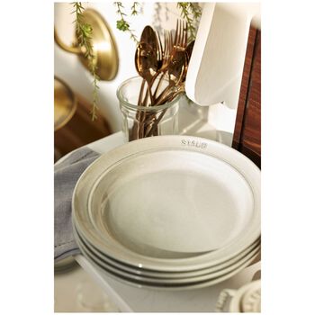 Tabak | seramik | 24 cm | Trüf Beyazı,,large 6