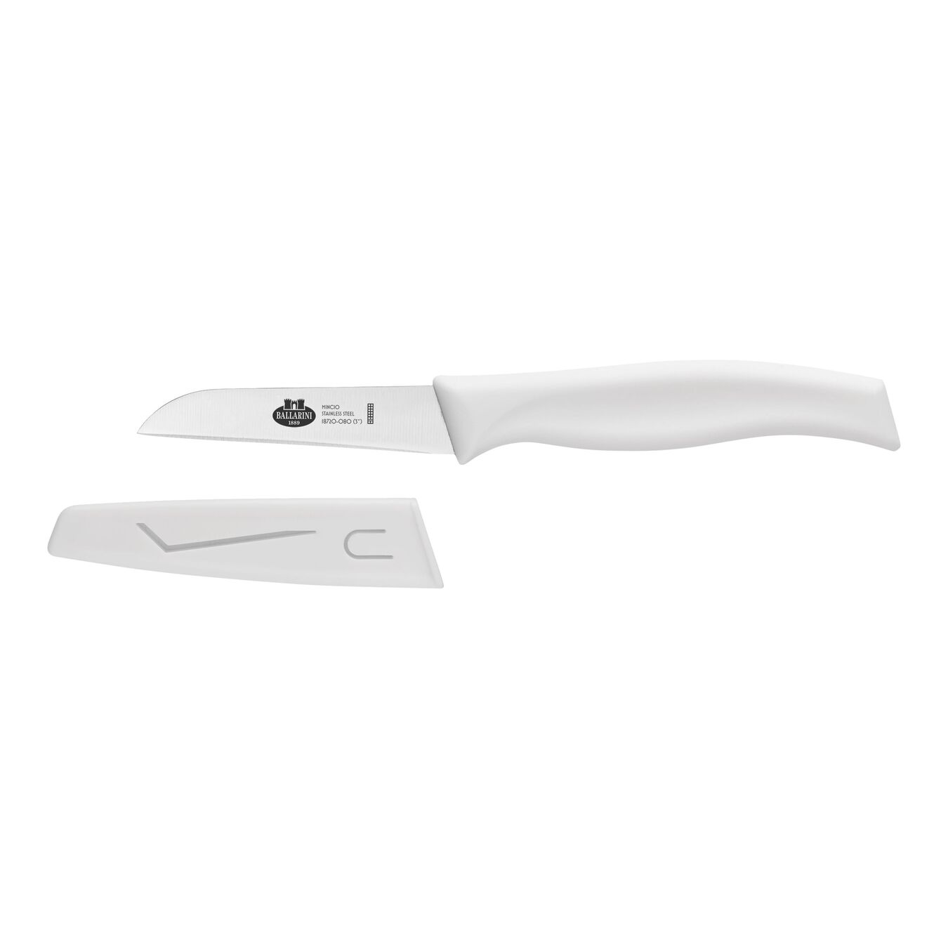 Couteau à légumes 8 cm, Blanc,,large 1