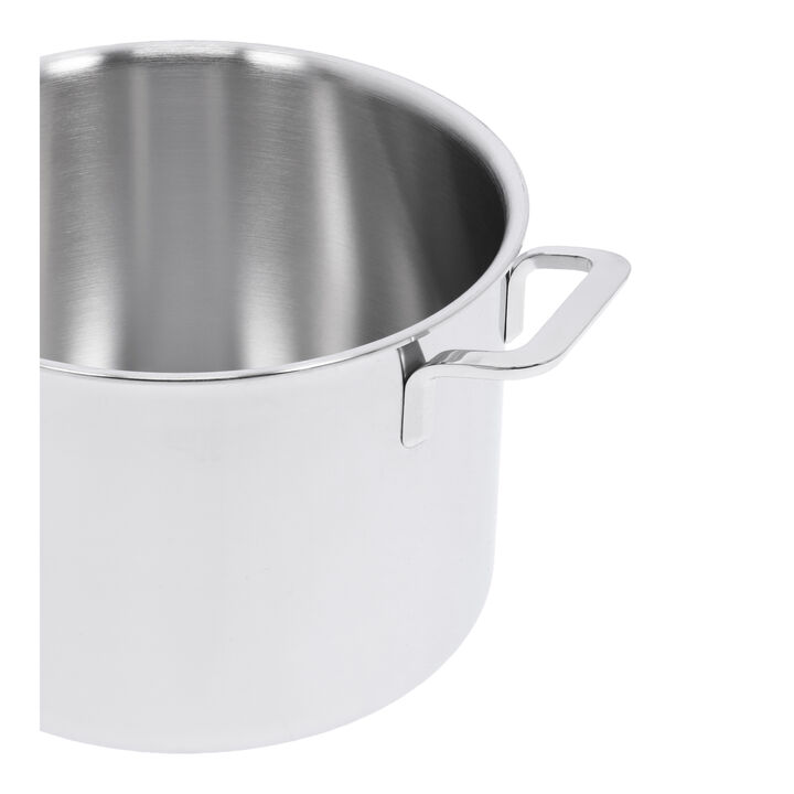 Intense 5, 8 l 18/10 Stainless Steel Stock pot with double walled lid, large 3