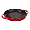 Grill Pans, 23 cm round Cast iron Pure Grill cherry, small 1