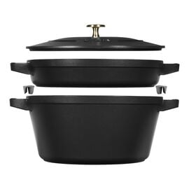 Staub La Cocotte, Set de casseroles Black Matt, 2-pces