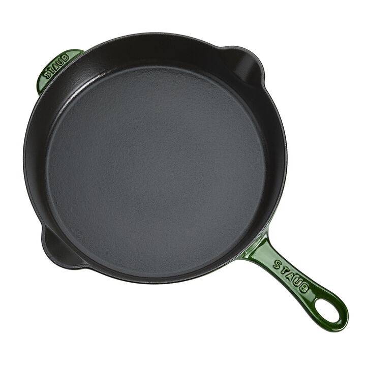 Cast Iron, 11-inch, Traditional Deep Skillet, Basil, large 3