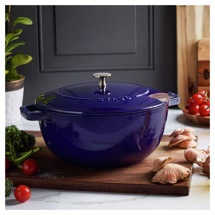Cast Iron, 5.25 qt, Essential French Oven, dark blue, large 2