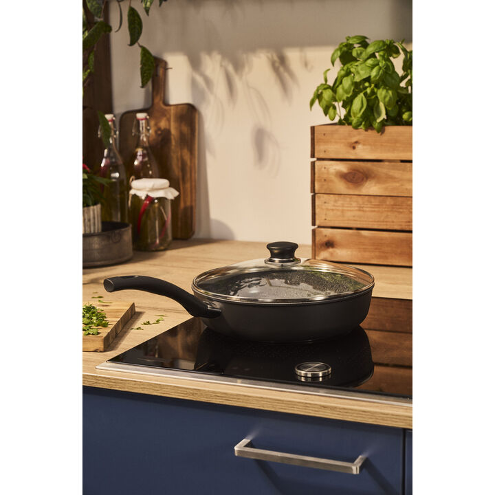 Bologna Ceramic, 28 cm aluminum Saute pan, large 2