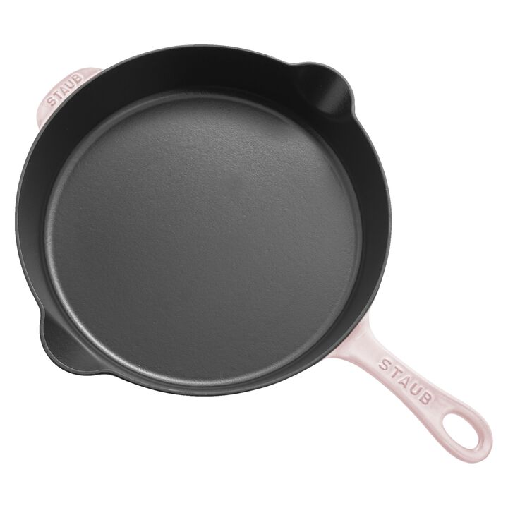 Cast Iron, 11-inch, Traditional Deep Skillet, Pink Peony, large 3