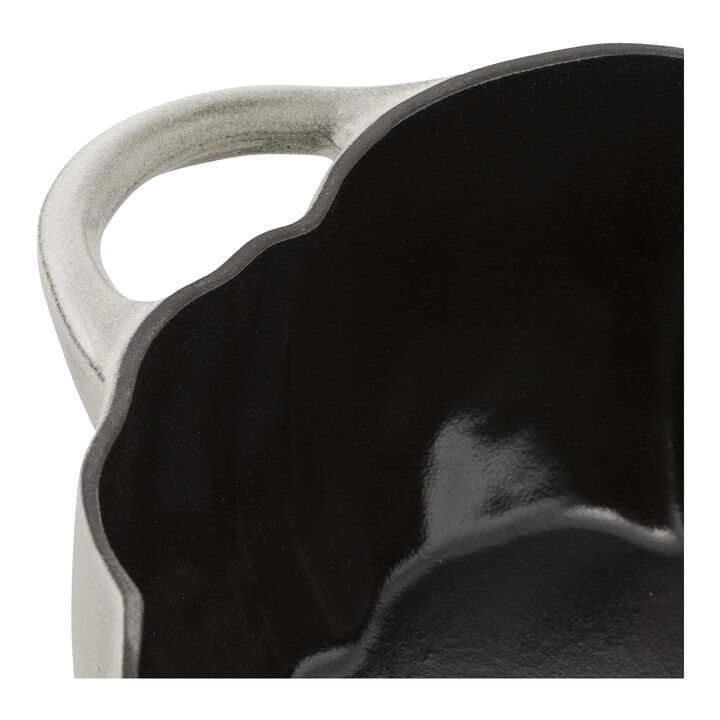 Cast Iron, 3.5 qt, Pumpkin, Dutch Oven With Stainless Steel Knob, White Truffle, large 3