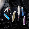 Outdoor, 3.5-inch, Trapper Folding Pocket Knife, Purple, small 11