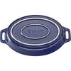 Ceramique, 17 cm oval Ceramic Oven dish dark-blue, small 3